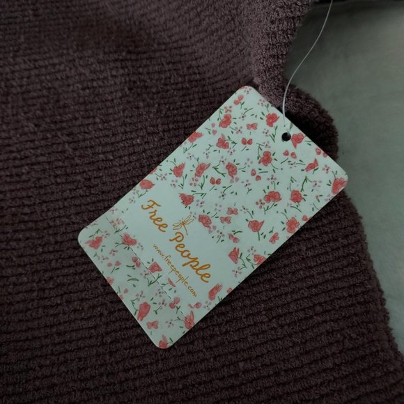 NWT Free People Ottoman sweater, brown/rose, XS - Picture 12 of 14